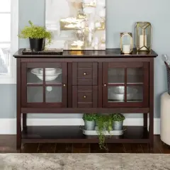 Tasi Transitional Buffet with Lower Shelf TV Stand for TVs up to 58" - Saracina Home