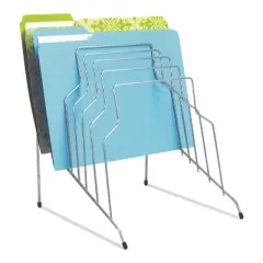 Fellowes Wire Step File, 8 Sections, Letter to Legal Size Files, 10.13" x 12.13" x 11.81", Silver