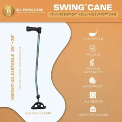 Hachikiko Ultimate Grip Walking Cane with Ergonomic Comfort, Stable Support for Daily Use, HSA/FSA Eligible