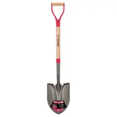 Truper Tru-Tough 41 in. Steel Round Digging Shovel Wood Handle - Case of 6