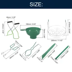 Unique Bargains Durable Easy to Clean Home Canning Kit Tools Set 7 Pcs