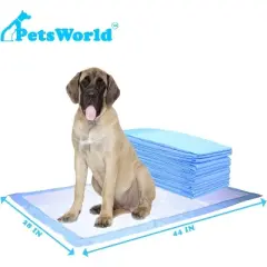 PetsWorld Massive (28x44 inch) Dog Training & Potty Pads Pads