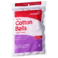 Leader Cotton Balls Jumbo 100 ct