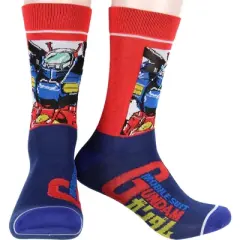 Mobile Suit Gundam Socks Mech Bots 5 Pack Adult Crew Socks Multicoloured