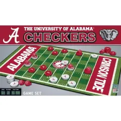 MasterPieces Officially licensed NCAA Alabama Crimson Tide Checkers Board Game for Families and Kids ages 6 and Up