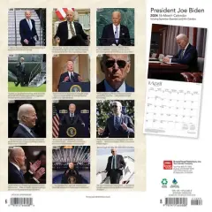 Browntrout 2024 Wall Calendar 12"x12" President Joe Biden