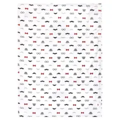 Hudson Baby Infant Boy Plush Mink Blanket, Perfect Gentlemen, One Size