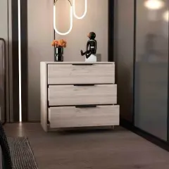 CAVINAS Dresser with 3 Drawer for Bedroom,Dressers & Chest of Drawers with Superior Top for Dining Room,Living Room,Entryway