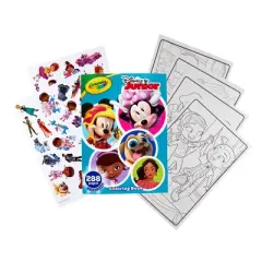 Crayola 288pg Disney Junior Coloring Book with Sticker Sheets: Creative Kids Activity, 288 Pages, Disney Licensor