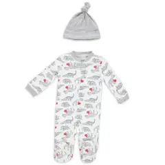 Chick Pea Chick Pea Gender Neutral Baby Clothes Tight Fit Pajama Set for Sleep and Play