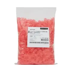 McKesson Tube Closure Snap Cap Red Polyethylene 177-118115R 1000 per Bag