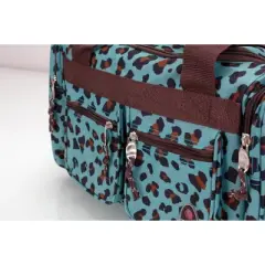 Rockland 31L Duffel Bag - Blue Leopard Print