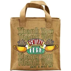 Friends To-Go Central Perk Coffee Shop Lunch Bag Insulated Lunch Tote Brown