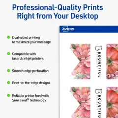 Avery Banner Flag Tags, 2" x 3-1/2", Matte White, 200 Total