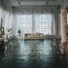 Northlight 2' x 8' Warm White LED Wide Angle Net Style Column Wrap Christmas Lights, White Wire