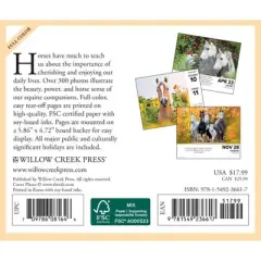Willow Creek Press 2024 Daily Desk Calendar 5.2"x6.2" What Horses Teach Us