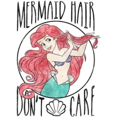Girl's The Little Mermaid Ariel Hair Don't Care T-Shirt