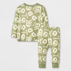 Baby Halloween Skull & Bones Long Sleeve T-Shirt & Jogger Set - Cat & Jack&trade; Green