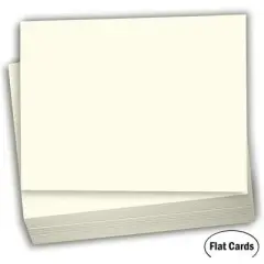Hamilco Blank Index Cards 5.5 x 8.5 Card Stock 100lb Cover Cream Cardstock Paper - 100 Pack