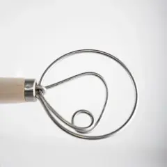 Lehman's Old Country Maple Dough Mixing Whisk Baking Tool Quick Mixing