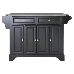 LaFayette Stainless Steel Top Full Size Kitchen Island - Crosley
