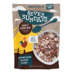 Seven Sundays Dark Chocolate Almond Muesli Cereal - Case of 6/12 oz