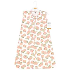 Hudson Baby Infant Girl Cotton Sleeveless Wearable Sleeping Bag, Sack, Blanket, Peach