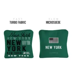 Gameday New York Football Green Synergy Pro Cornhole Bags (Set of 4)