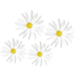 Carson Dellosa Education Happily Ever Elementary Retro Remix Daisies Dimensional Accents, 4 Per Pack, 3 Packs