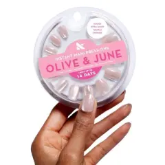 Olive & June Press-On Fake Nails - XS Round - Neutral Shimmer - 42ct