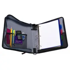Case-It The Classic Zipper Binder - 2 Inch O-Rings - Multiple Pockets - 800 Sheet Capacity - Comes with Shoulder Strap