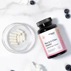 Wholesome Story Myo-Inositol & D-Chiro Inositol Supplement, MTHF Folate Supplement & Vitamin D Capsules, 120ct