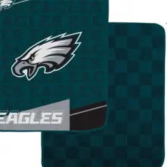 NFL Philadelphia Eagles Diagonal Ghost Checker Double Sided Ultra Cozy Blanket