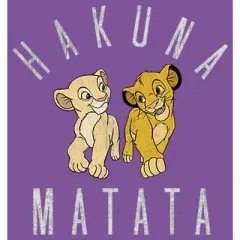 Girl's Lion King Nala and Simba Distressed T-Shirt