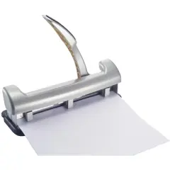 Officemate EZ Lever Adjustable 2 or 3 Hole Punch with Lever, 25 Sheets