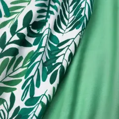 Crib Fitted Sheets Ferms and Solid Green - Cloud Island&trade; Green 2pk