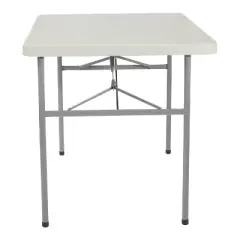 4" Resin Multi Purpose Folding Table Light Gray - OSP Home Furnishings