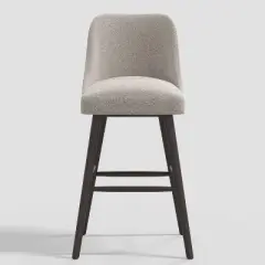 Geller Modern Counter Height Barstool Gray Boucle - Threshold&trade;: Upholstered, Rubberwood Frame, 250lb Capacity