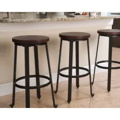 Set of 2 29" Challiman Barstools Brown - Signature Design by Ashley