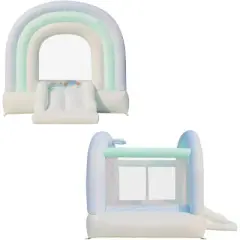 Bounceland Day-Dreamer Mist Bounce House - Blue