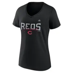 MLB Cincinnati Reds Women's Short Sleeve V-Neck Core T-Shirt