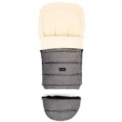 Cover Baby 0-3 Years Arctic Organic Wool Adjustable Footmuff in Gray