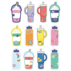 Carson Dellosa Education We Stick Together Cups & Water Bottles Cut-Outs, 36 Per Pack, 3 Packs