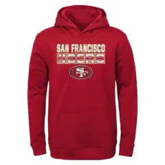NFL San Francisco 49ers Boys' Long Sleeve Performance Hooded Sweatshirt