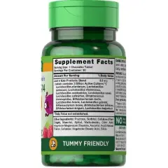 Nature's Truth Kids Probiotic 3 Billion CFU | 30 Chewable Tablets