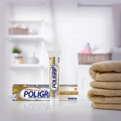 Poligrip Extra Care Denture Adhesive Creams - 2.2oz/2ct
