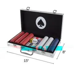Trademark Poker Recreational Poker Set 300 Chips & Case