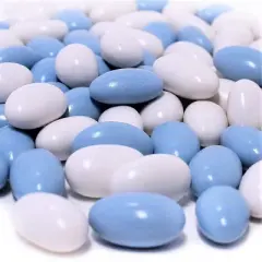 Blue and White Jordan Almonds Mix by It's Delish, 3.5 lbs Jumbo Container