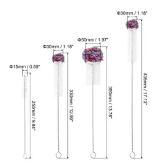 Unique Bargains Rust Resistant Durable Reusable Soft Bristles Cleaning Brush 1 Set of 4 Pcs