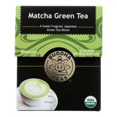 Buddha Teas Matcha Green Tea - Case of 6/18 Bags